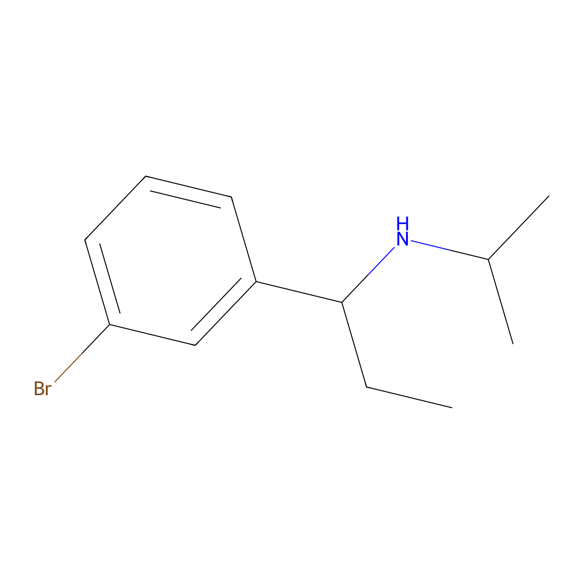[1-(3-Bromophenyl)propyl](propan-2-yl)amine molecular structure, CAS 1157351-19-3
