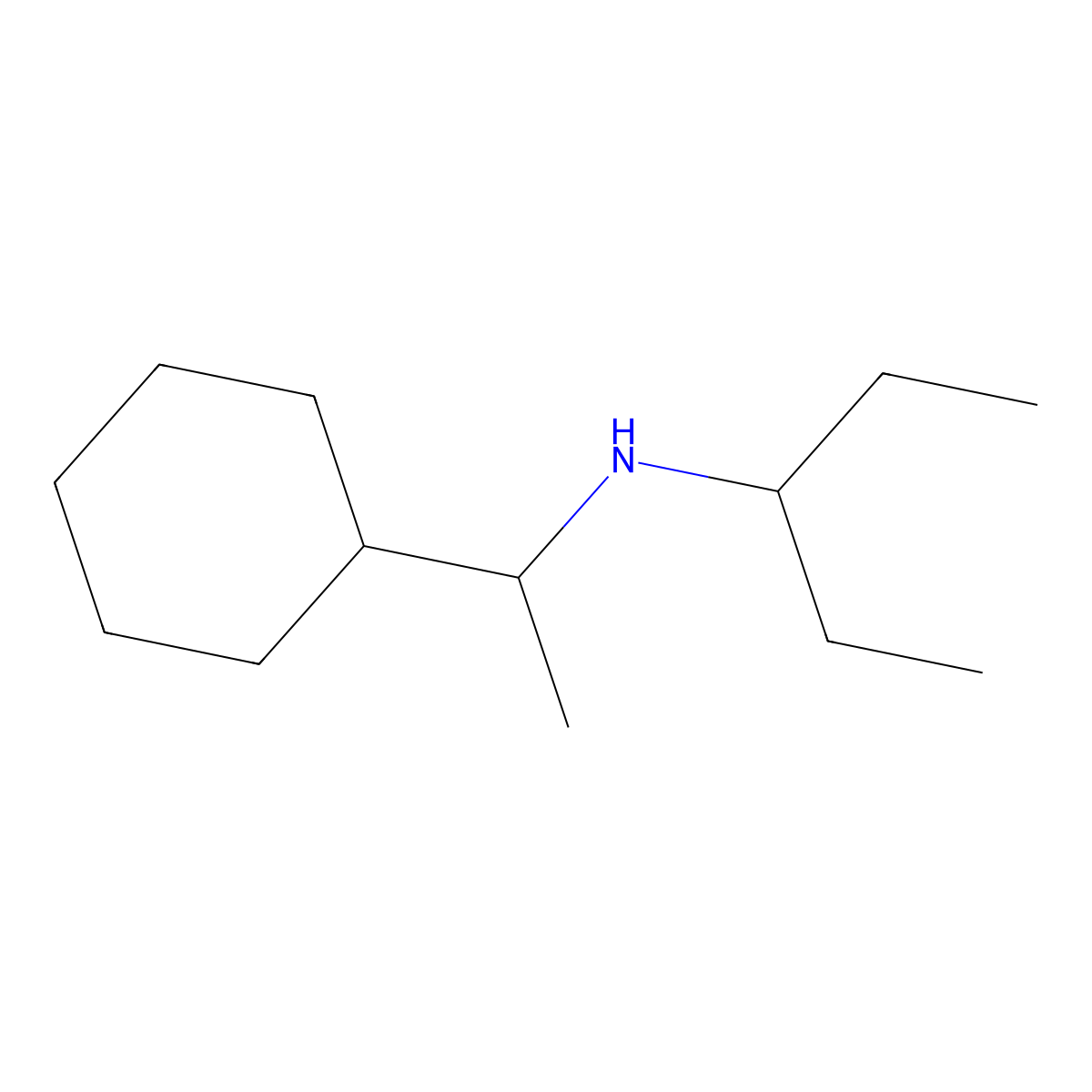 (1-Cyclohexylethyl)(pentan-3-yl)amine molecular structure, CAS 1157352-92-5