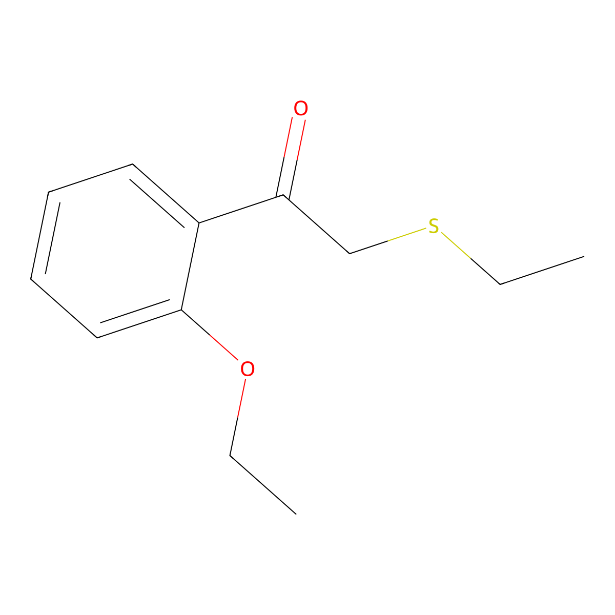 1-(2-Ethoxyphenyl)-2-(ethylthio)ethan-1-one molecular structure, CAS 1157362-07-6