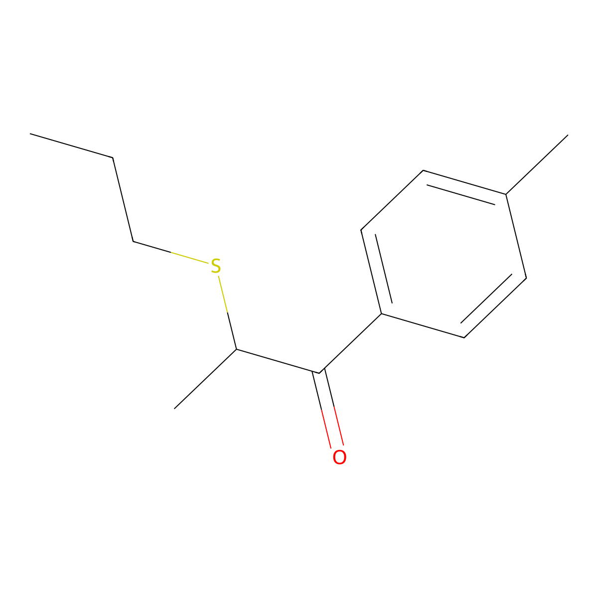1-(4-Methylphenyl)-2-(propylsulfanyl)propan-1-one molecular structure, CAS 1157364-53-8
