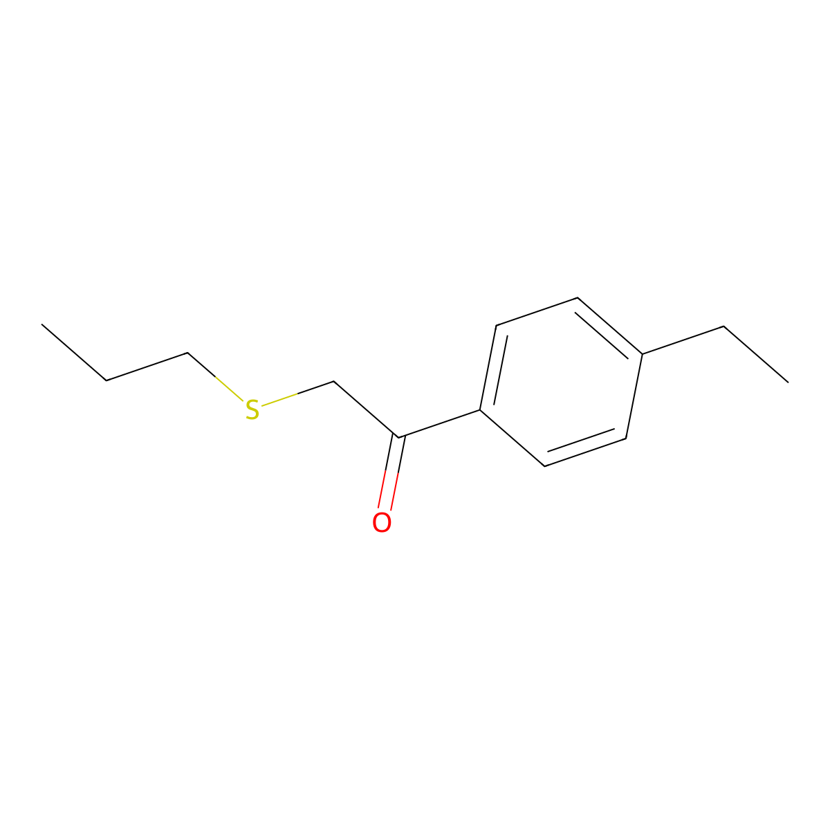 1-(4-Ethylphenyl)-2-(propylthio)ethan-1-one molecular structure, CAS 1157365-36-0