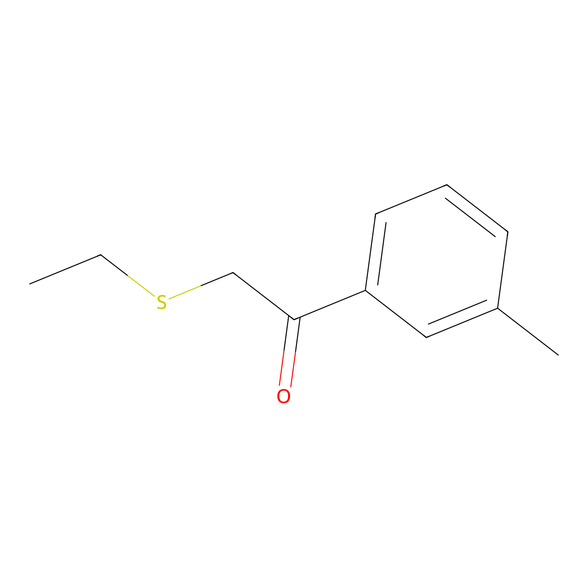 2-(Ethylthio)-1-(m-tolyl)ethan-1-one molecular structure, CAS 1157366-33-0