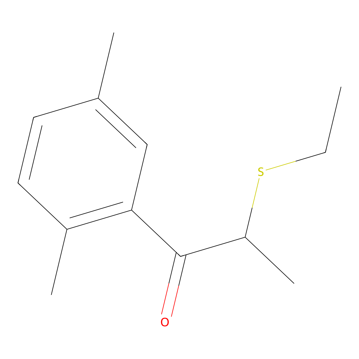 1-(2,5-Dimethylphenyl)-2-(ethylsulfanyl)propan-1-one molecular structure, CAS 1157366-87-4