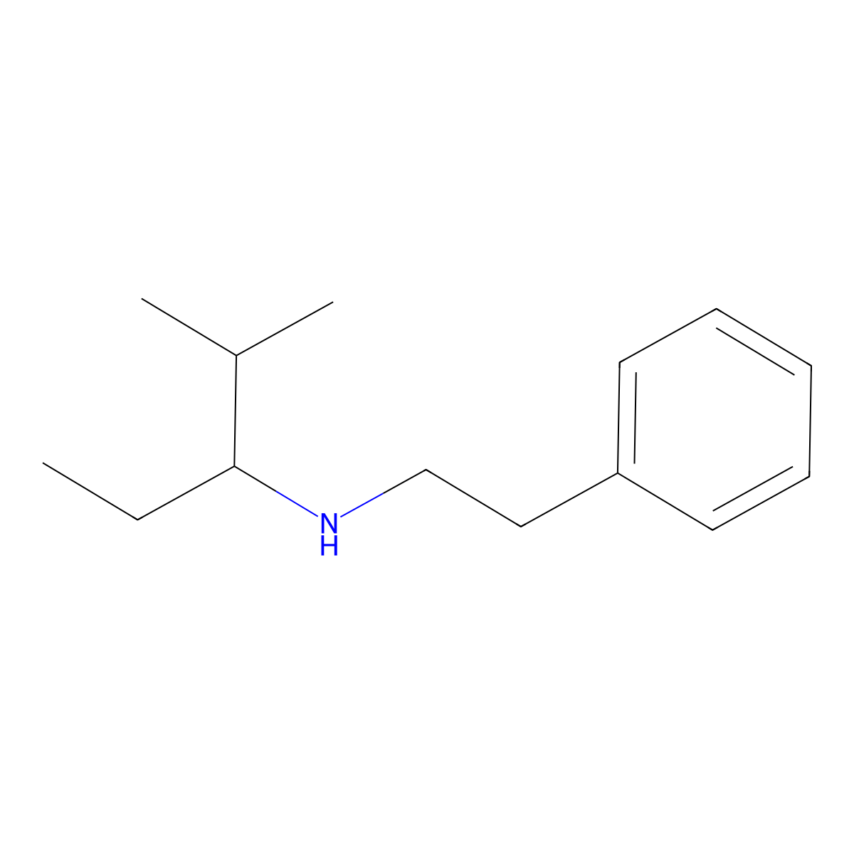 (2-Methylpentan-3-yl)(2-phenylethyl)amine molecular structure, CAS 1157375-55-7