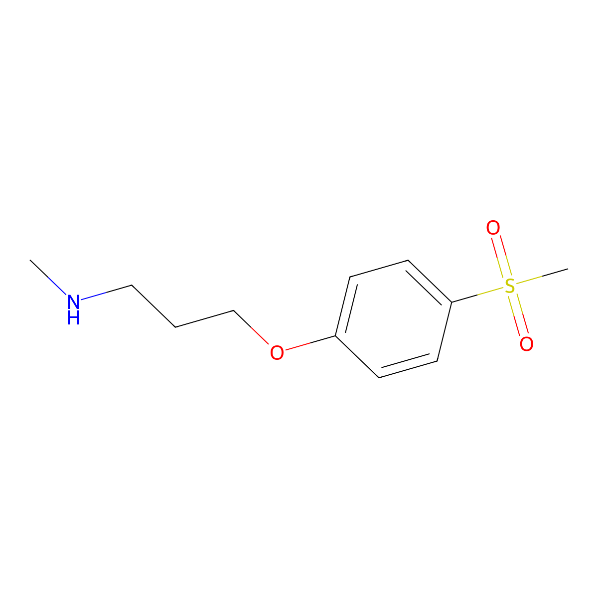 [3-(4-Methanesulfonylphenoxy)propyl](methyl)amine molecular structure, CAS 1157381-77-5