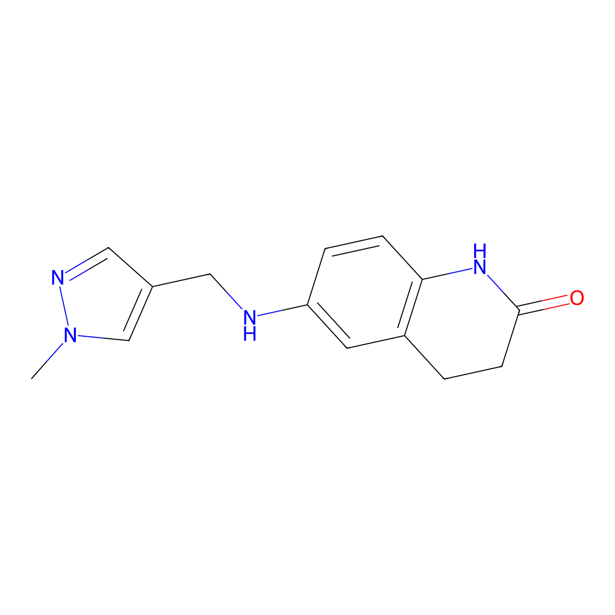6-{[(1-methyl-1H-pyrazol-4-yl)methyl]amino}-1,2,3,4-tetrahydroquinolin-2-one molecular structure, CAS 1157386-95-2