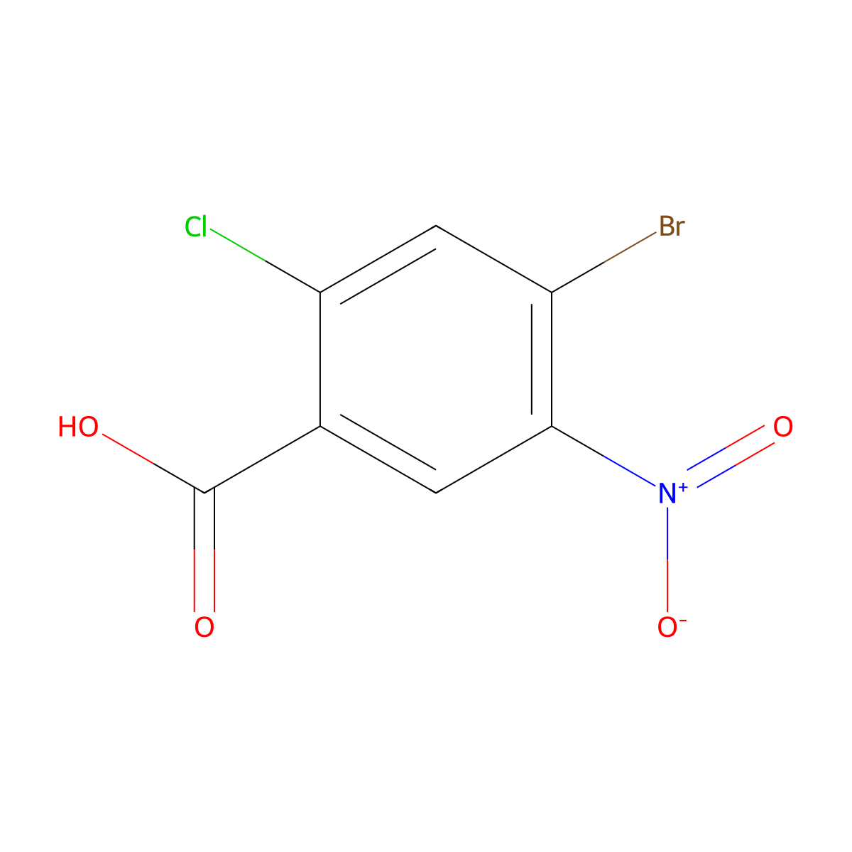 4-Bromo-2-chloro-5-nitrobenzoic acid molecular structure, CAS 1157393-80-0