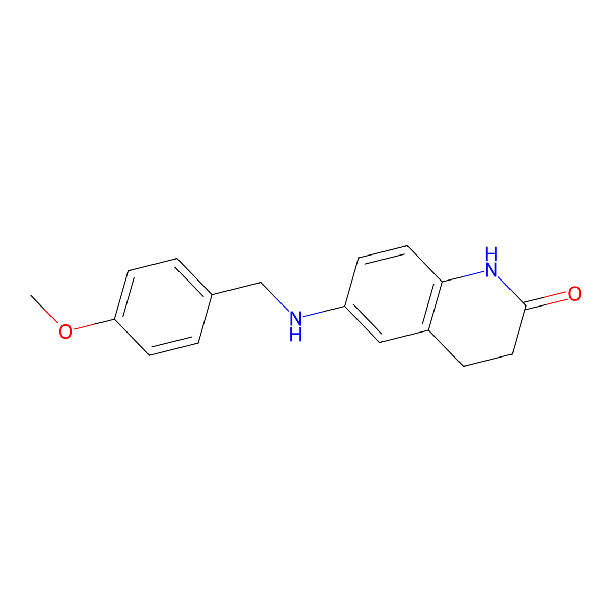 6-{[(4-Methoxyphenyl)methyl]amino}-1,2,3,4-tetrahydroquinolin-2-one molecular structure, CAS 1157411-52-3