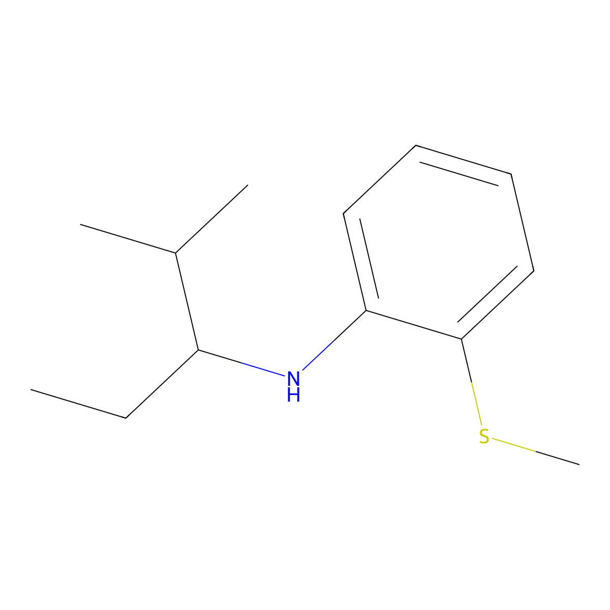 N-(2-Methylpentan-3-yl)-2-(methylsulfanyl)aniline molecular structure, CAS 1157420-40-0