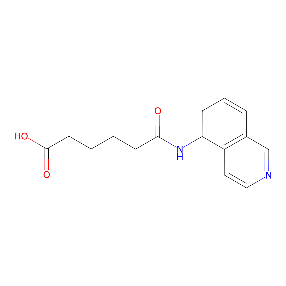 5-[(Isoquinolin-5-yl)carbamoyl]pentanoic acid molecular structure, CAS 1157446-24-6