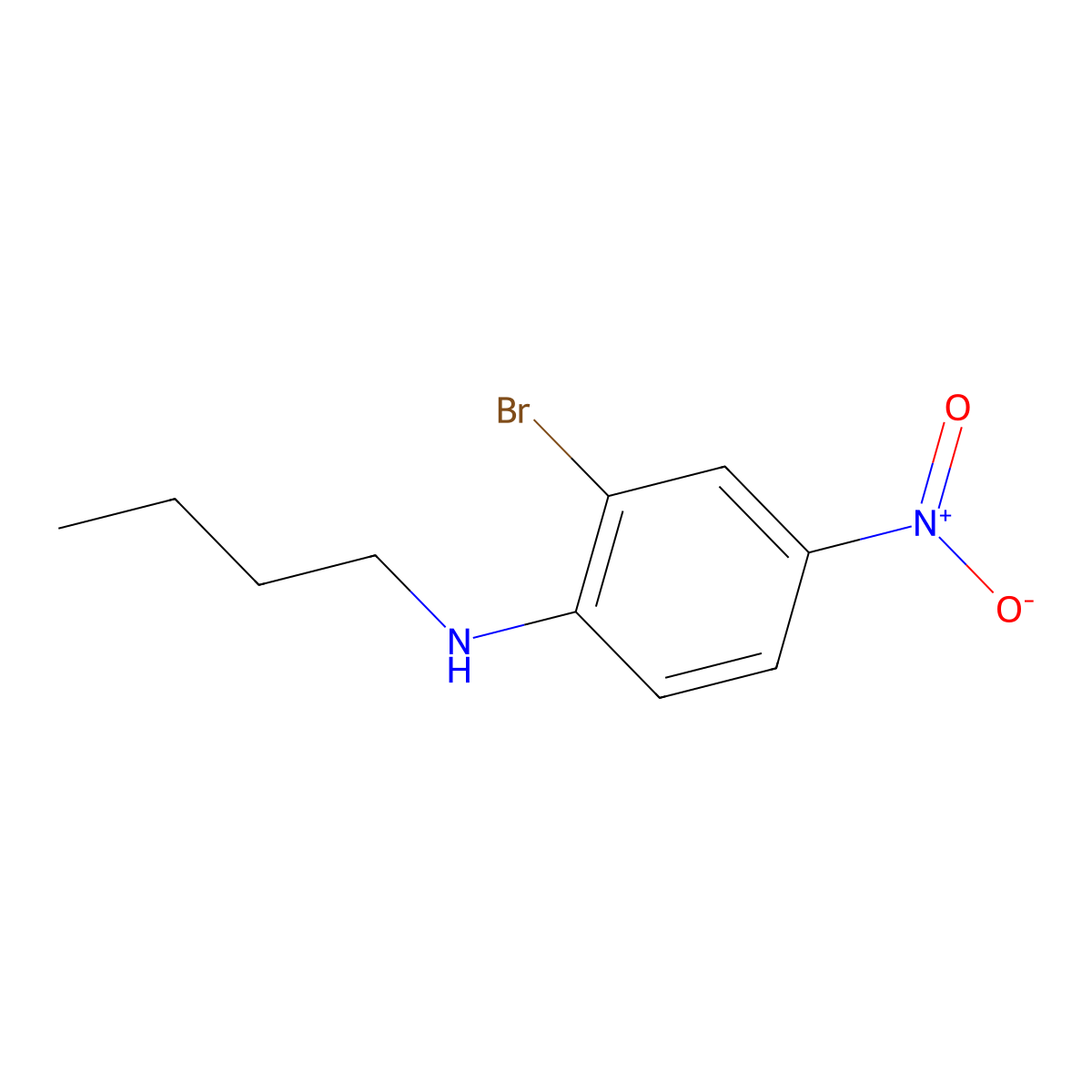 2-Bromo-N-butyl-4-nitroaniline molecular structure, CAS 1157464-19-1