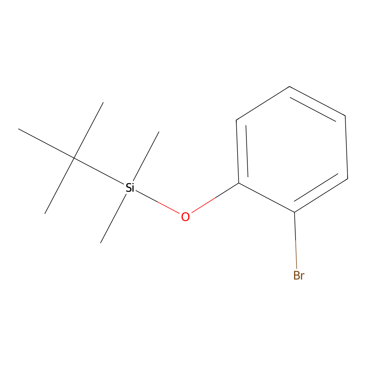 (2-Bromophenoxy)(tert-butyl)dimethylsilane molecular structure, CAS 115750-83-9