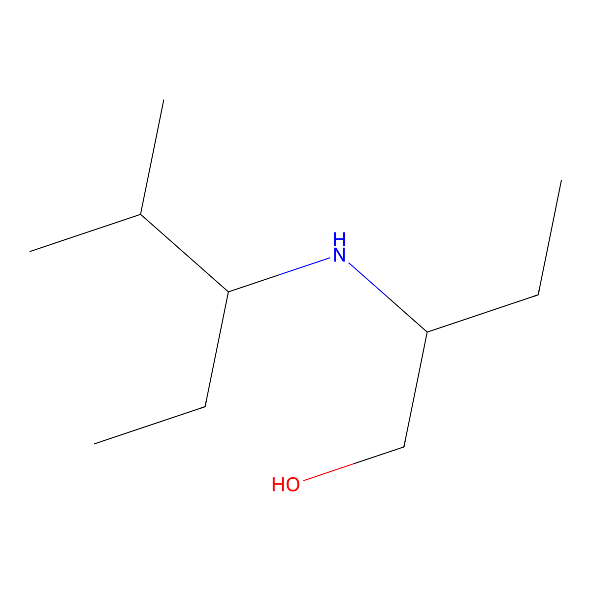 2-[(2-Methylpentan-3-yl)amino]butan-1-ol molecular structure, CAS 1157534-86-5