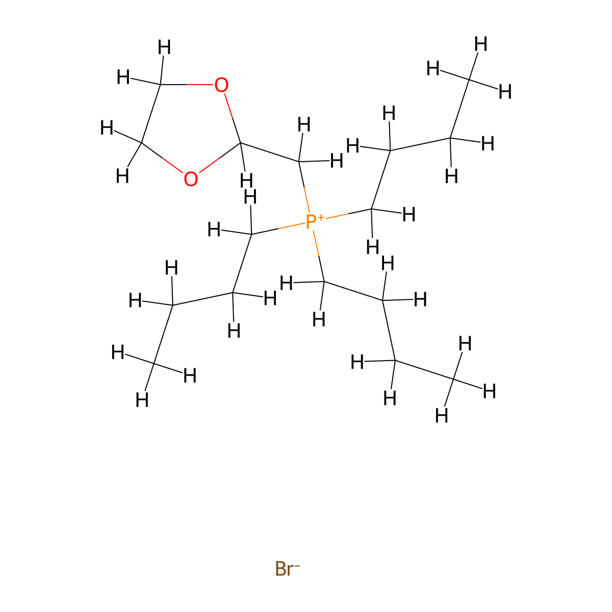 Tributyl(1,3-dioxolan-2-ylmethyl)phosphonium Bromide molecular structure, CAS 115754-62-6