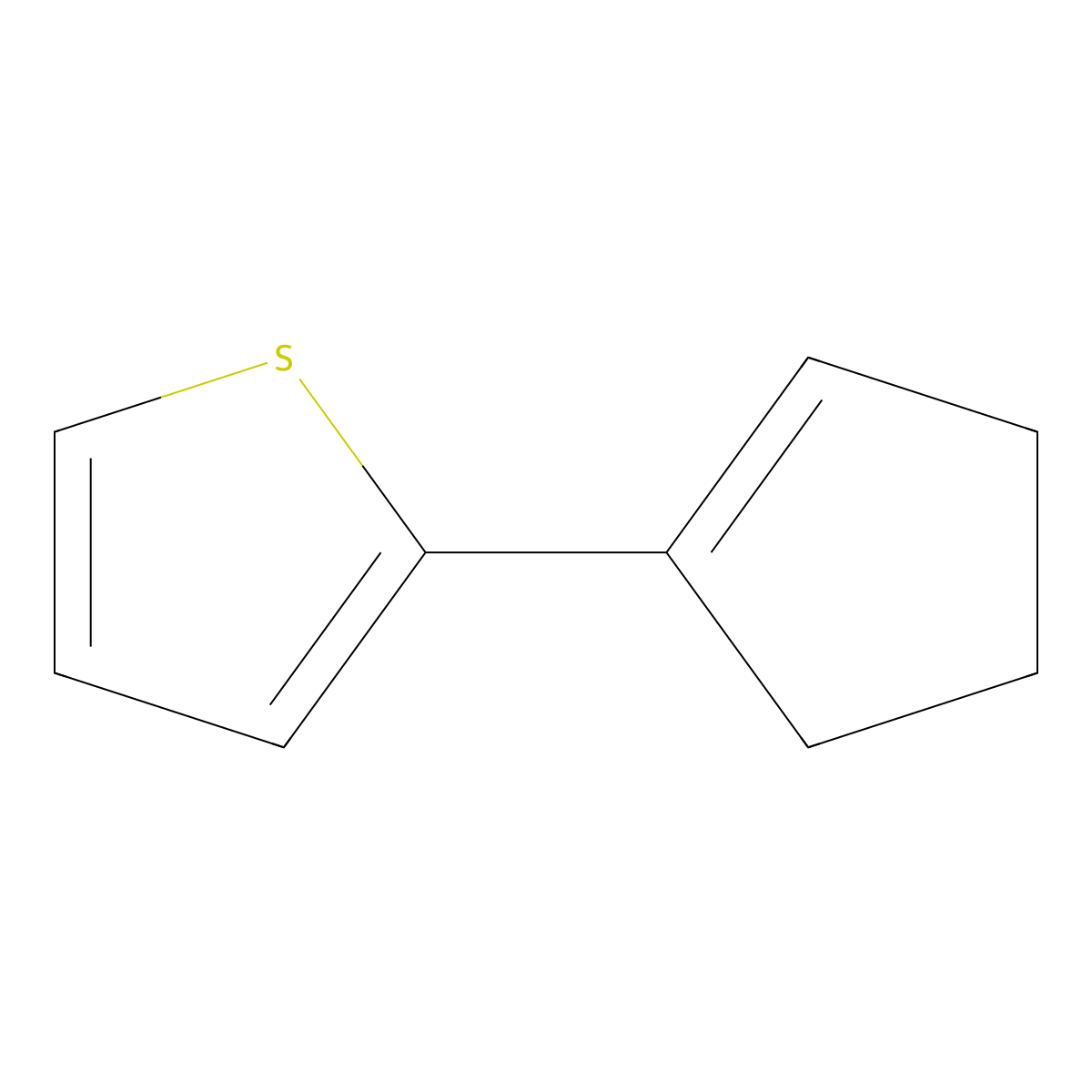 2-(Cyclopent-1-enyl)-thiophene molecular structure, CAS 115754-83-1