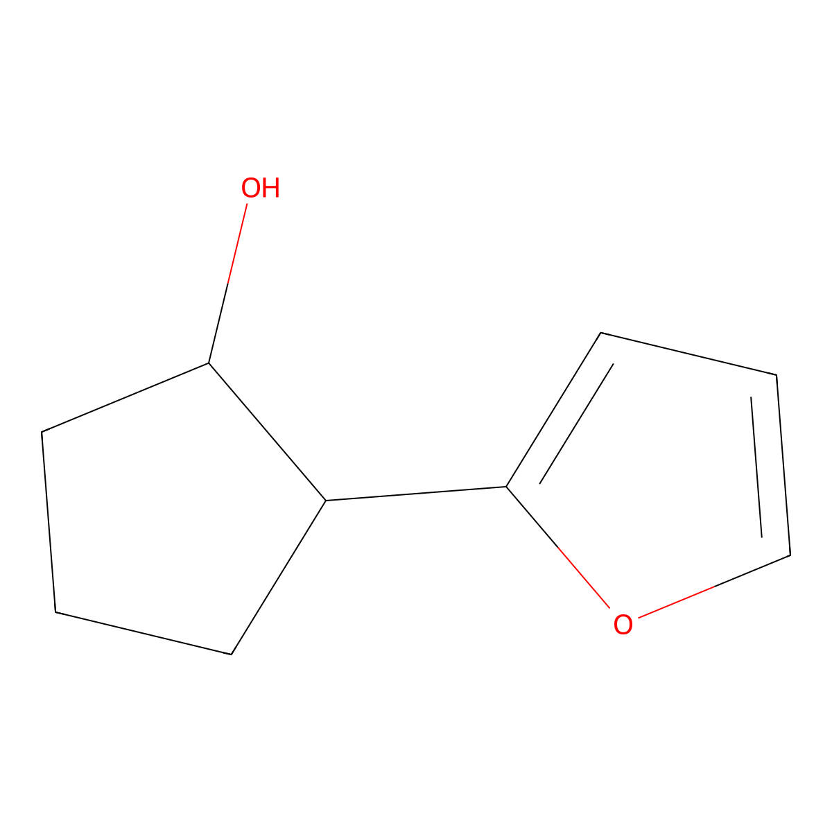 2-(Furan-2-YL)cyclopentan-1-OL molecular structure, CAS 115754-85-3