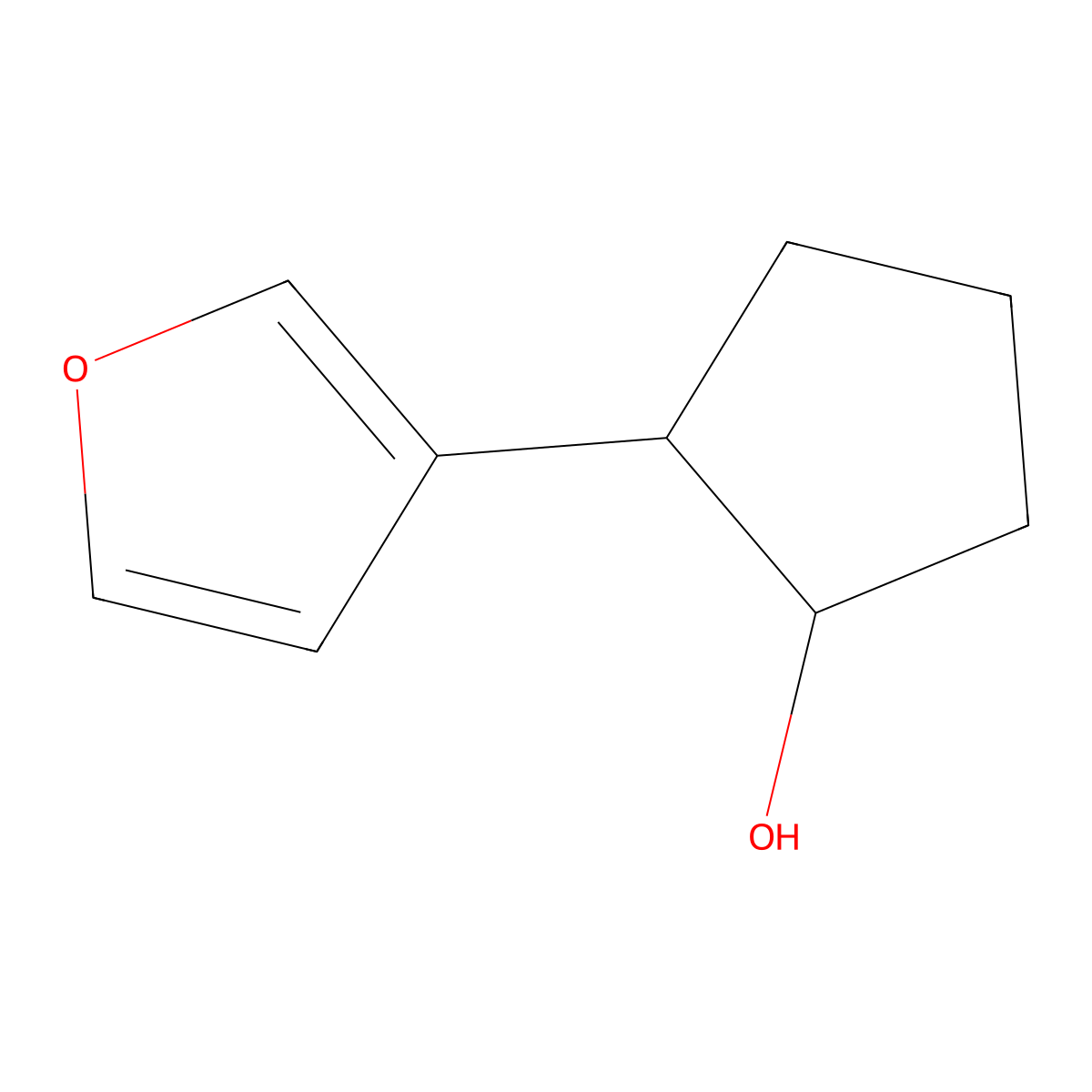 2-(Furan-3-yl)cyclopentan-1-ol molecular structure, CAS 115754-86-4