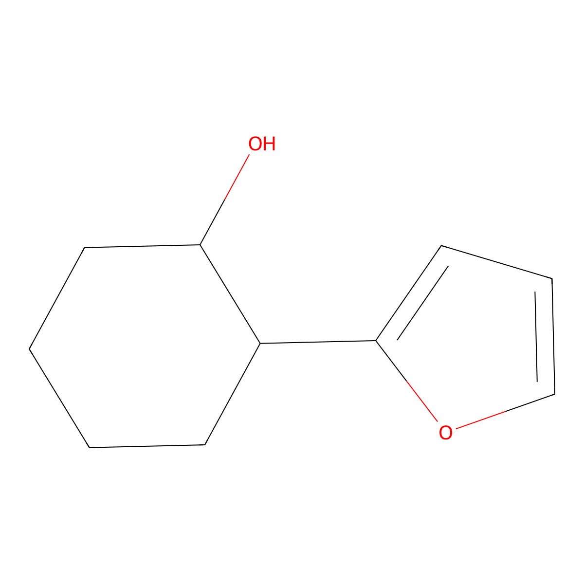 2-(2-Furyl)cyclohexanol molecular structure, CAS 115754-87-5