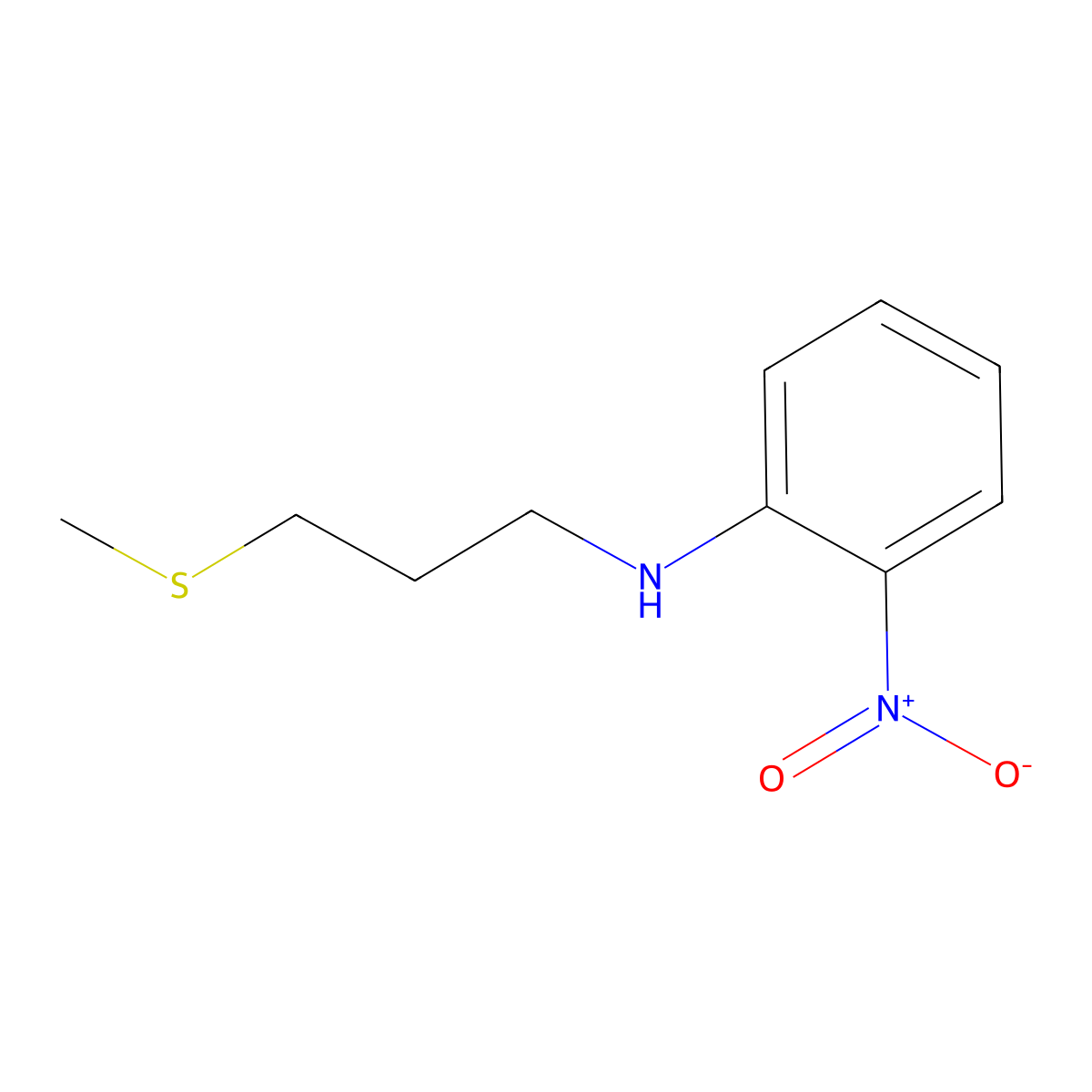 N-(3-(Methylthio)propyl)-2-nitroaniline molecular structure, CAS 1157542-16-9