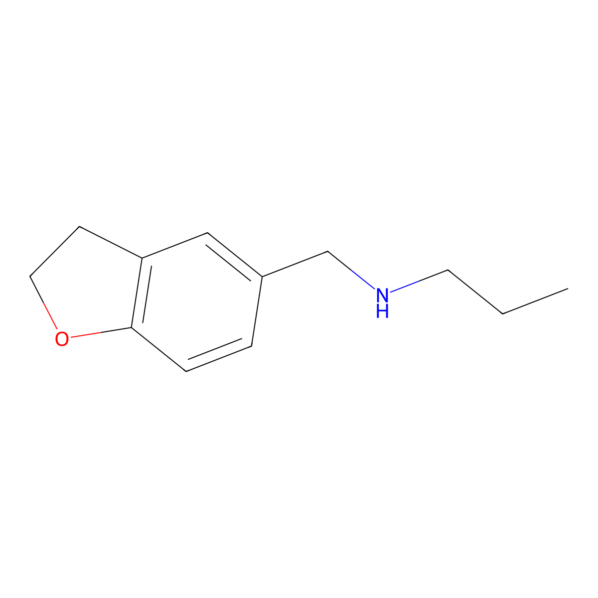 [(2,3-Dihydro-1-benzofuran-5-yl)methyl](propyl)amine molecular structure, CAS 1157542-94-3