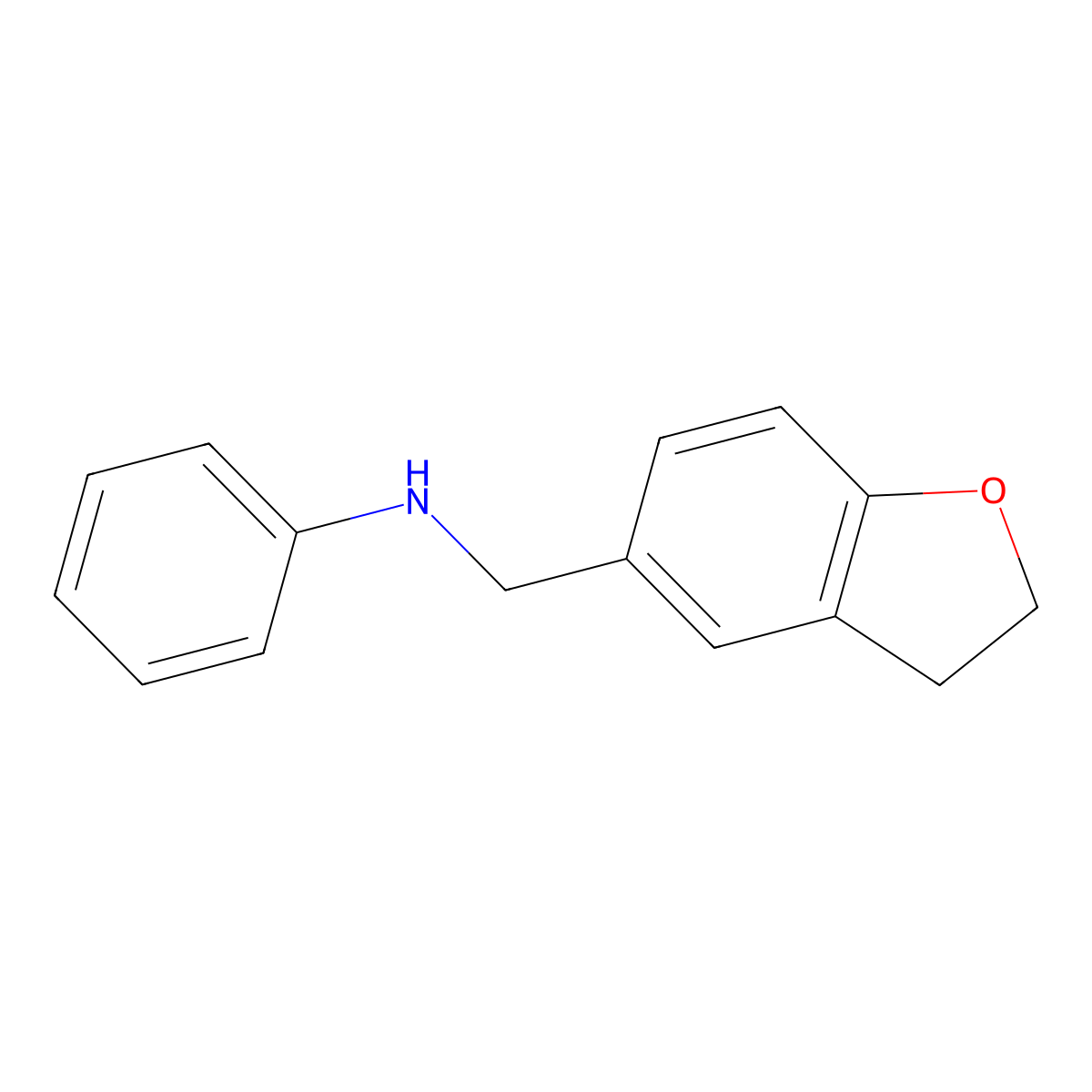 2,3-Dihydro-N-phenyl-5-benzofuranmethanamine molecular structure, CAS 1157543-98-0