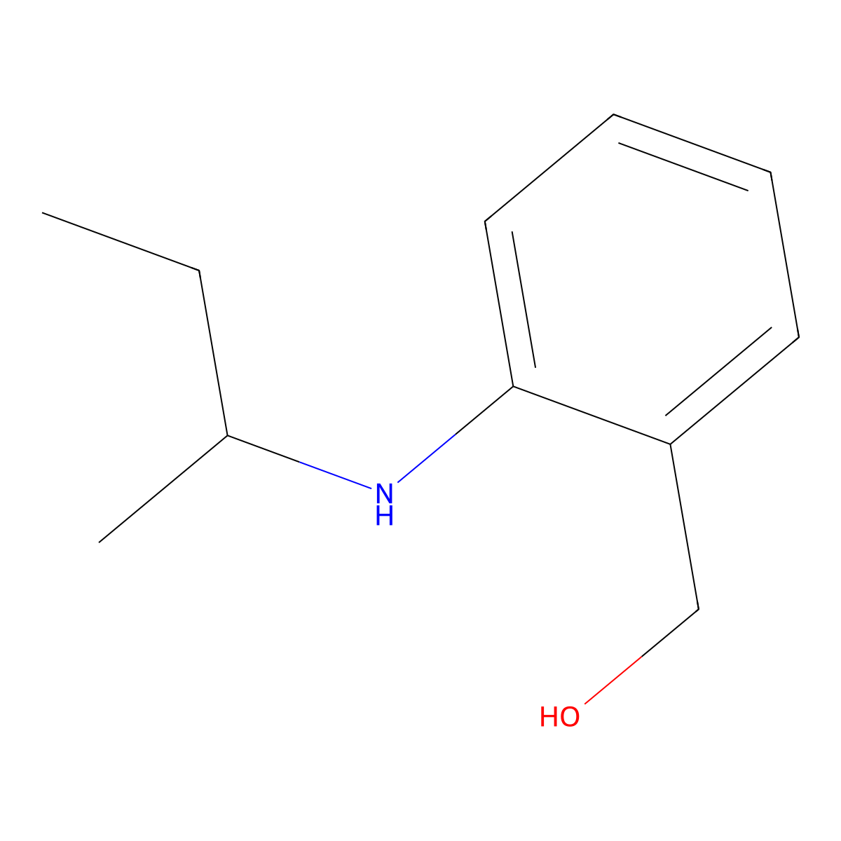 {2-[(Butan-2-yl)amino]phenyl}methanol molecular structure, CAS 1157548-41-8