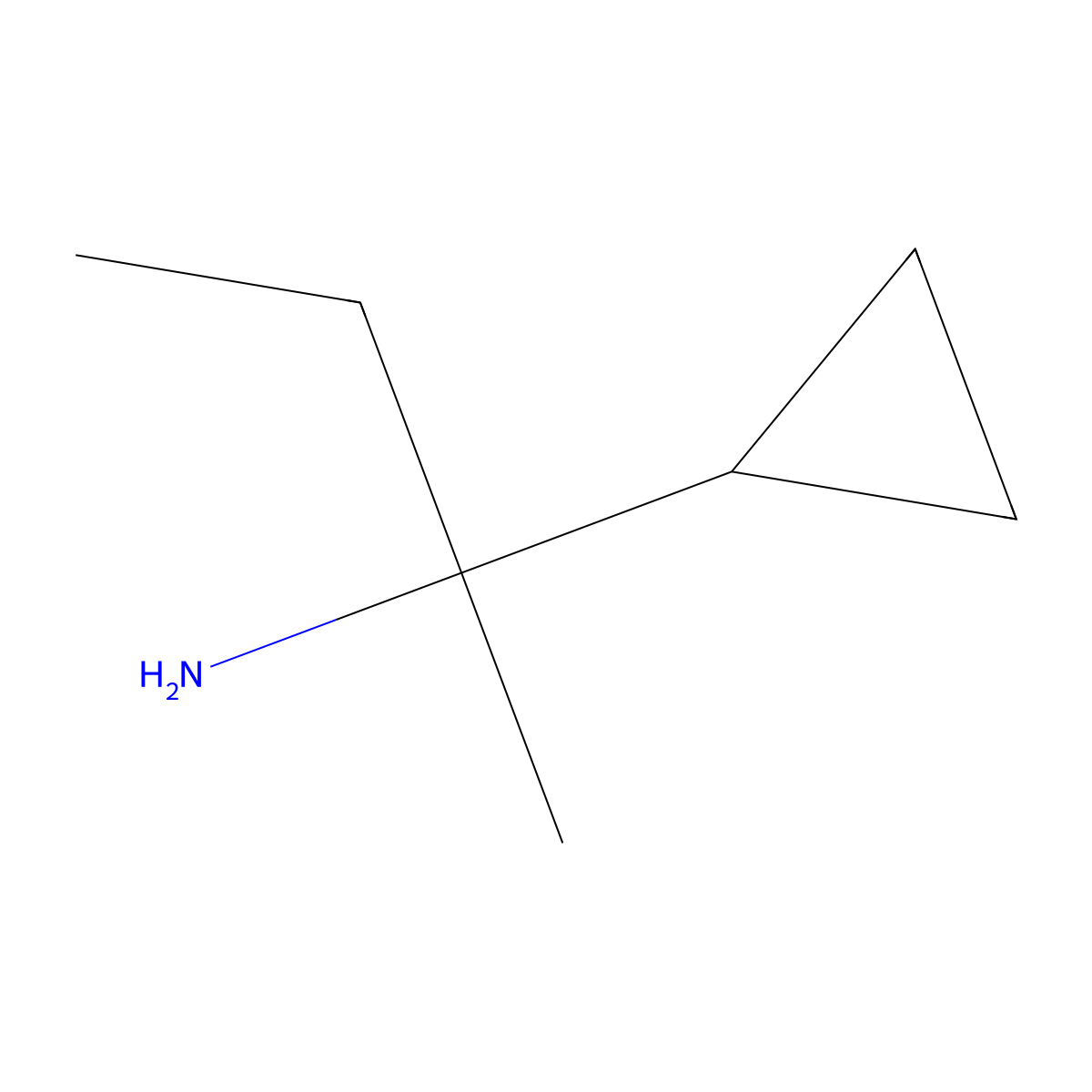 2-Cyclopropylbutan-2-amine molecular structure, CAS 1157561-19-7