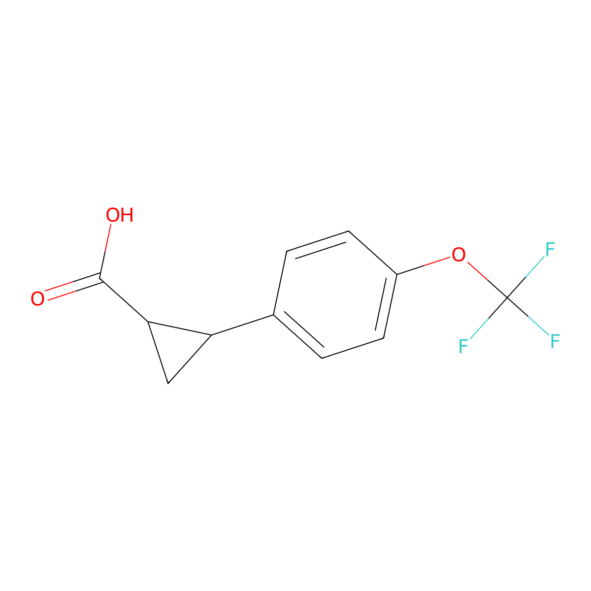 2-(4-(trifluoroMethoxy)phenyl)cyclopropanecarboxylic acid molecular structure, CAS 1157562-31-6