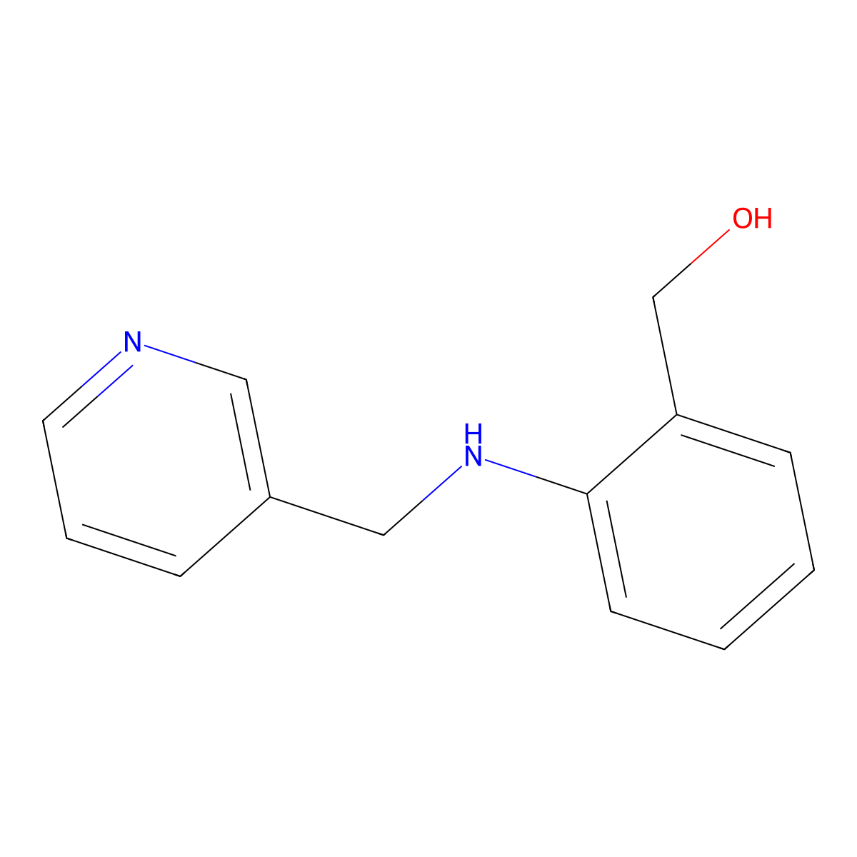(2-((Pyridin-3-ylmethyl)amino)phenyl)methanol molecular structure, CAS 1157566-89-6