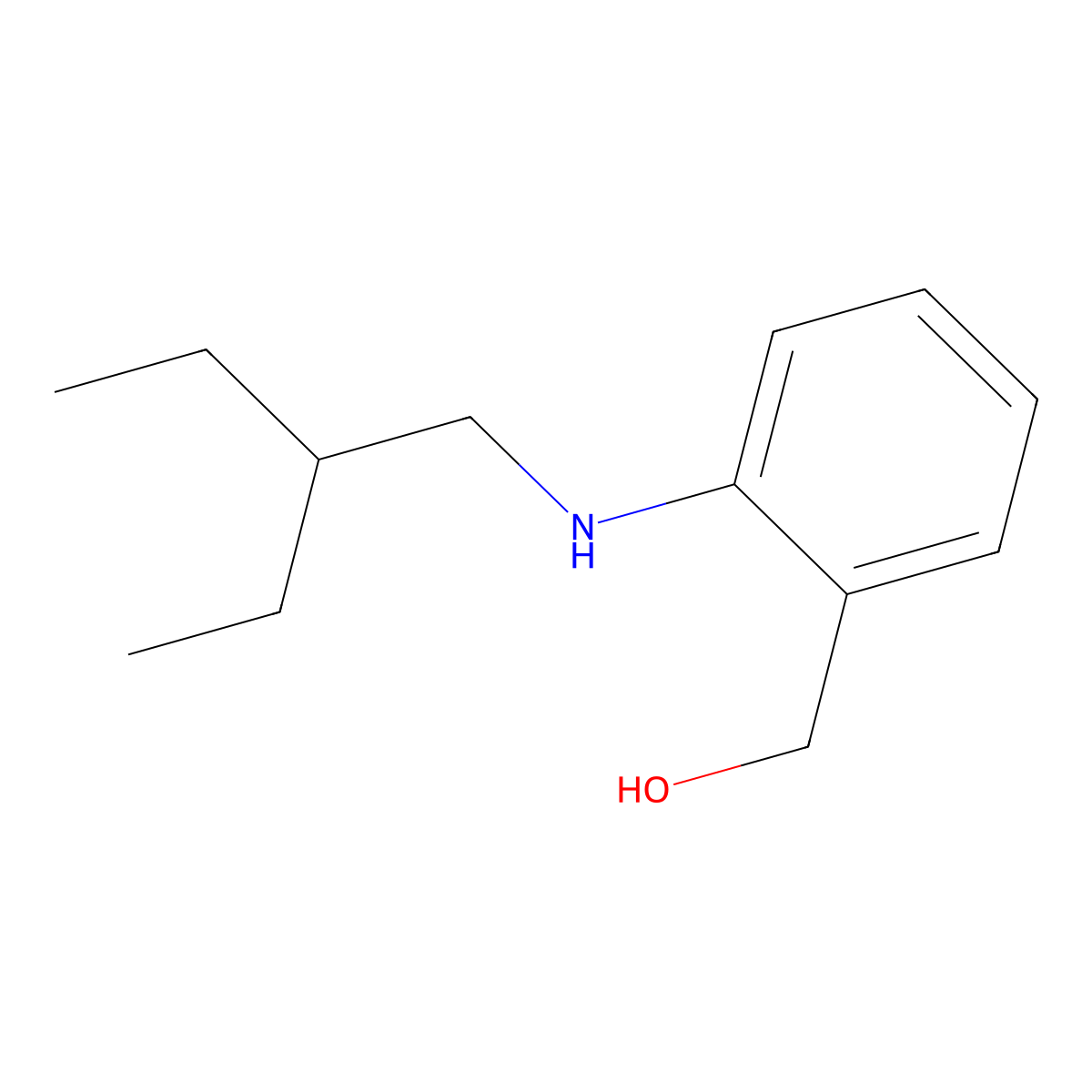 {2-[(2-Ethylbutyl)amino]phenyl}methanol molecular structure, CAS 1157567-09-3
