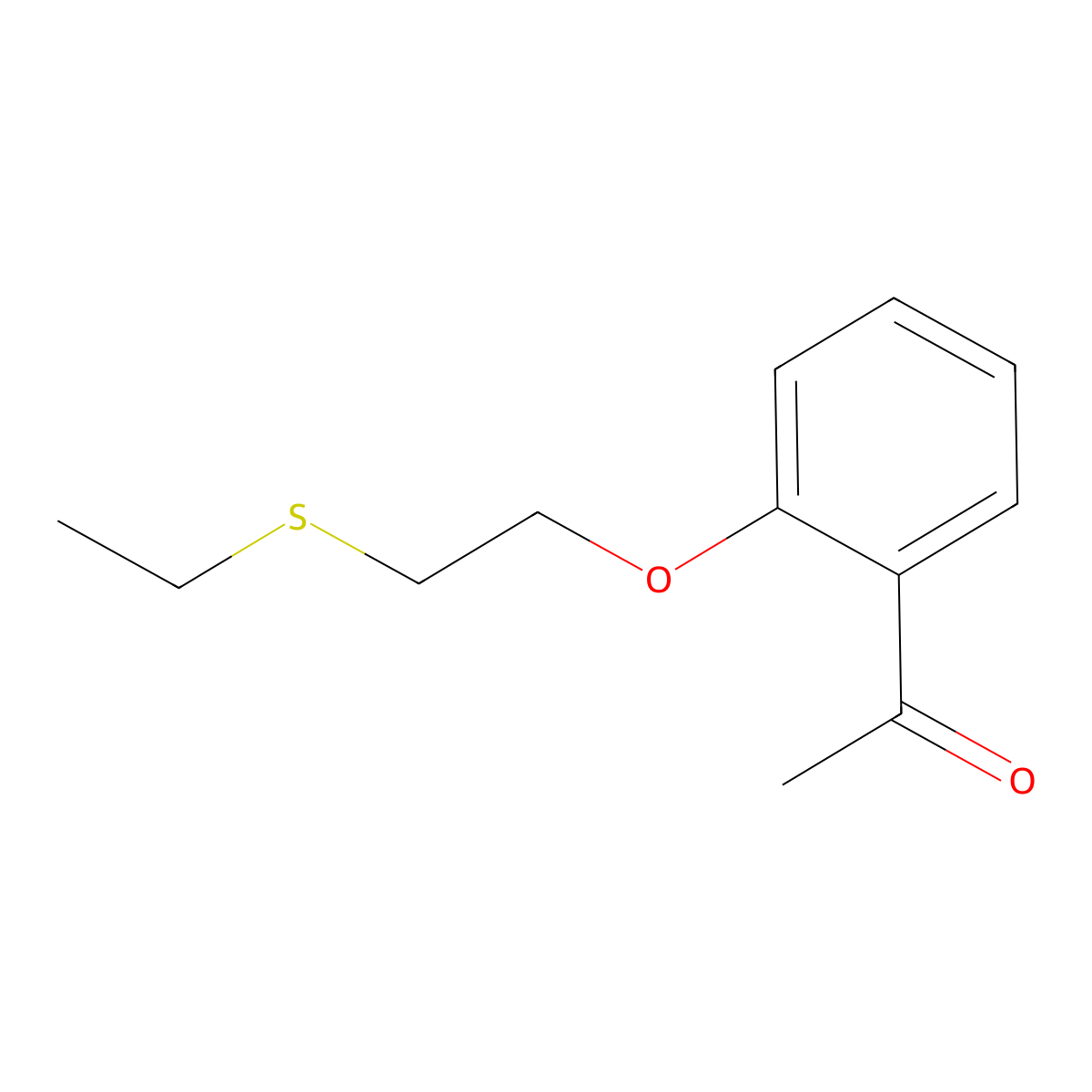 1-(2-(2-(Ethylthio)ethoxy)phenyl)ethan-1-one molecular structure, CAS 1157608-52-0