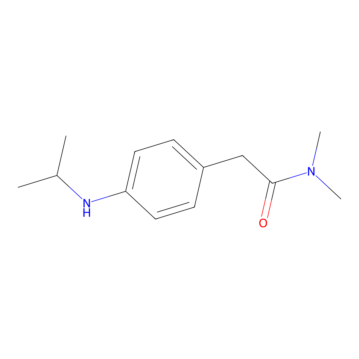 N,N-dimethyl-2-{4-[(propan-2-yl)amino]phenyl}acetamide molecular structure, CAS 1157609-78-3