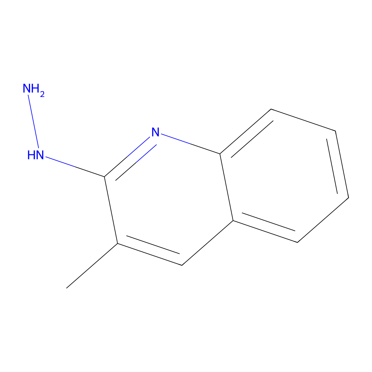 2-Hydrazinyl-3-methylquinoline molecular structure, CAS 115761-88-1