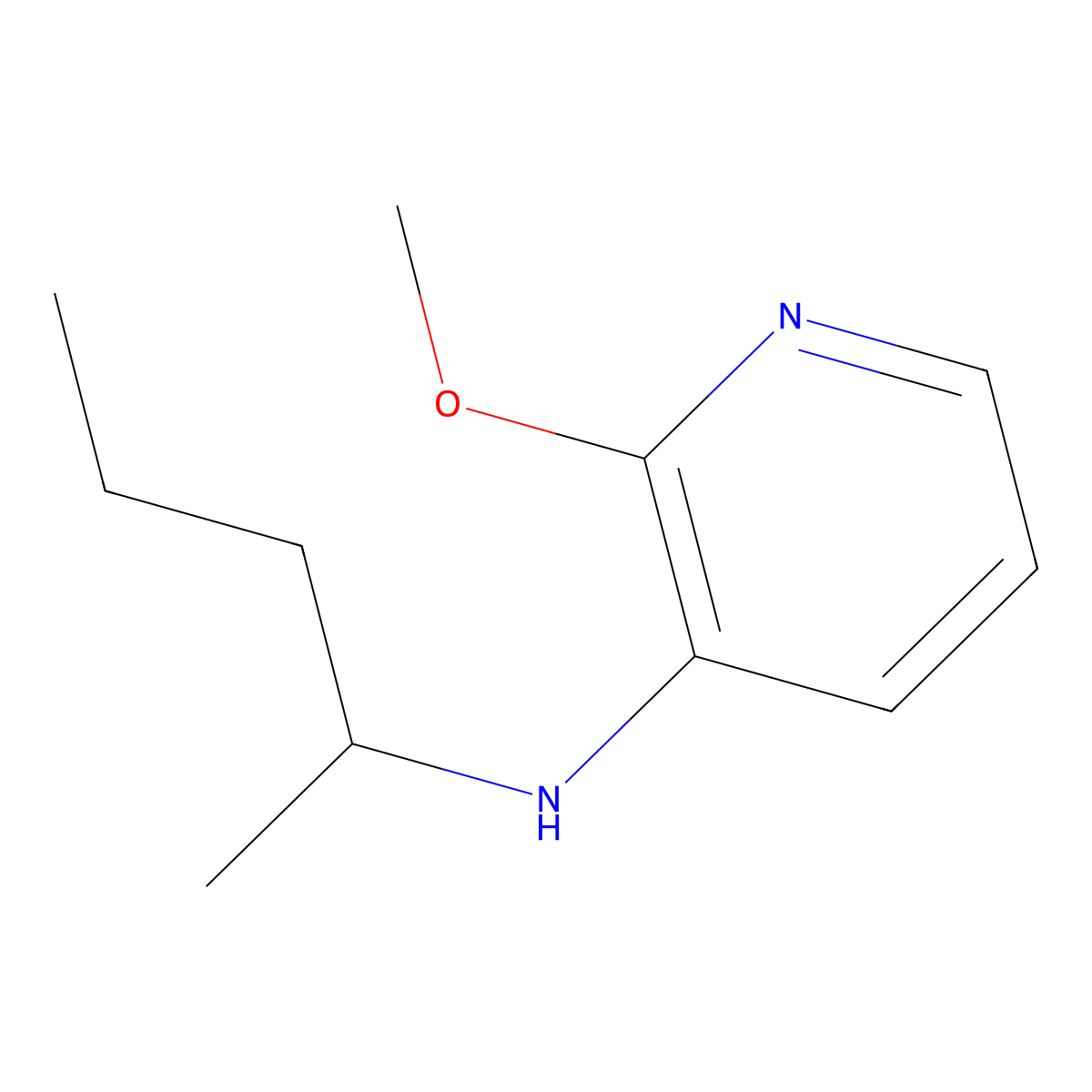 2-Methoxy-N-(pentan-2-yl)pyridin-3-amine molecular structure, CAS 1157628-18-6