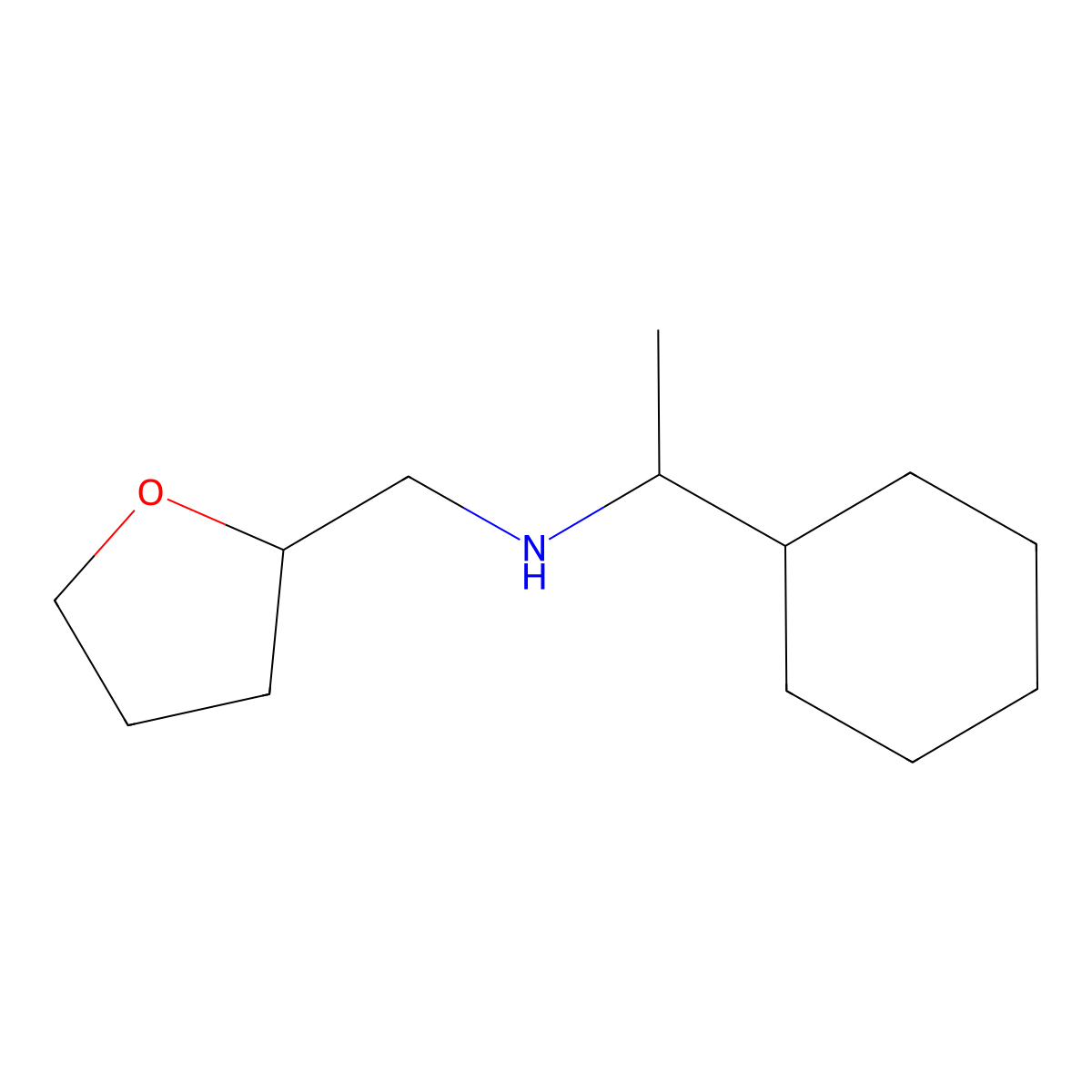 (1-Cyclohexylethyl)[(oxolan-2-yl)methyl]amine molecular structure, CAS 1157633-46-9