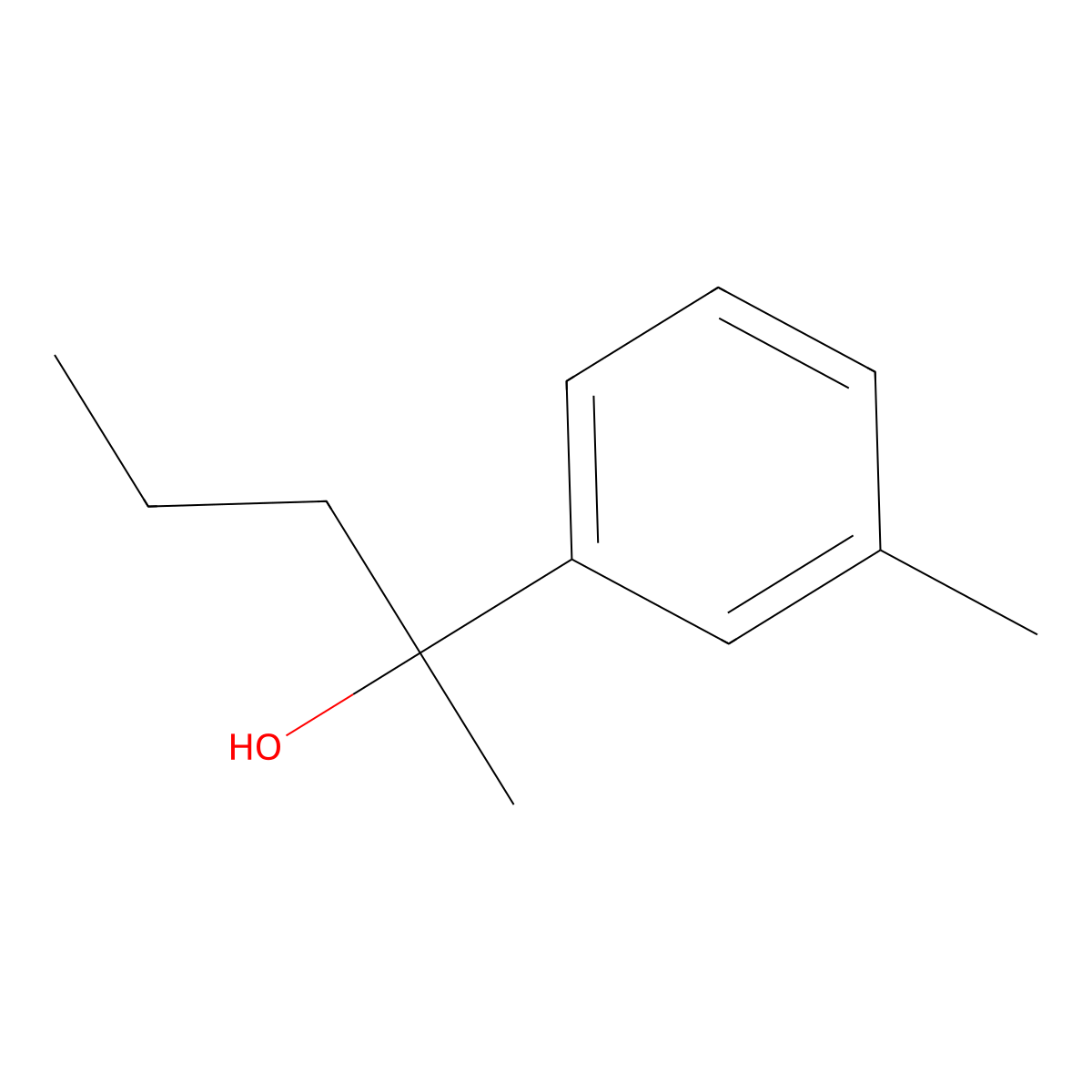 2-(3-Methylphenyl)-2-pentanol molecular structure, CAS 1157635-72-7