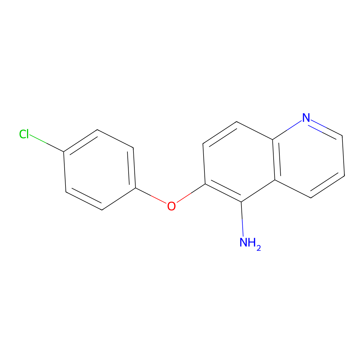 6-(4-Chlorophenoxy)quinolin-5-amine molecular structure, CAS 1157636-06-0