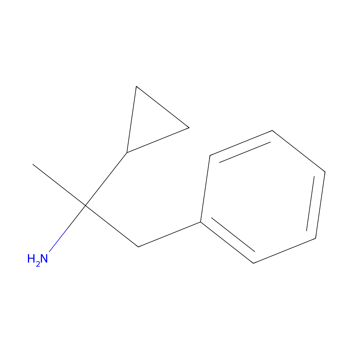 2-Cyclopropyl-1-phenylpropan-2-amine molecular structure, CAS 1157641-64-9