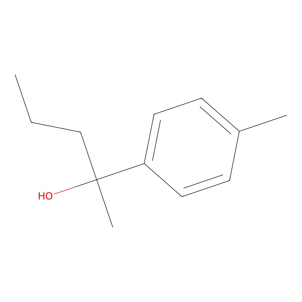 2-(4-Methylphenyl)-2-pentanol molecular structure, CAS 1157644-43-3