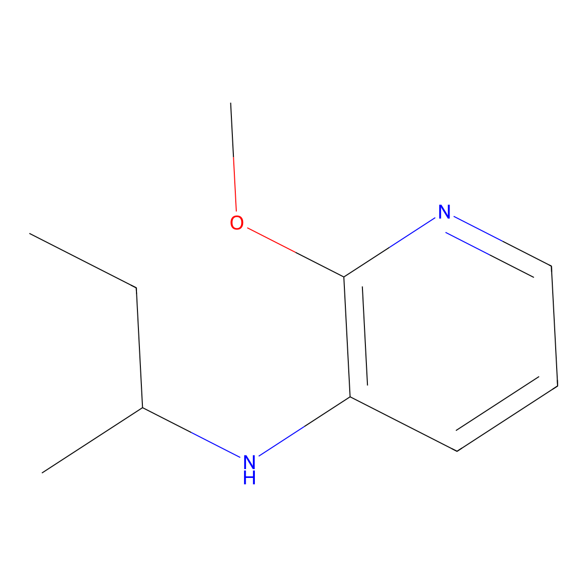 N-(butan-2-yl)-2-methoxypyridin-3-amine molecular structure, CAS 1157649-70-1