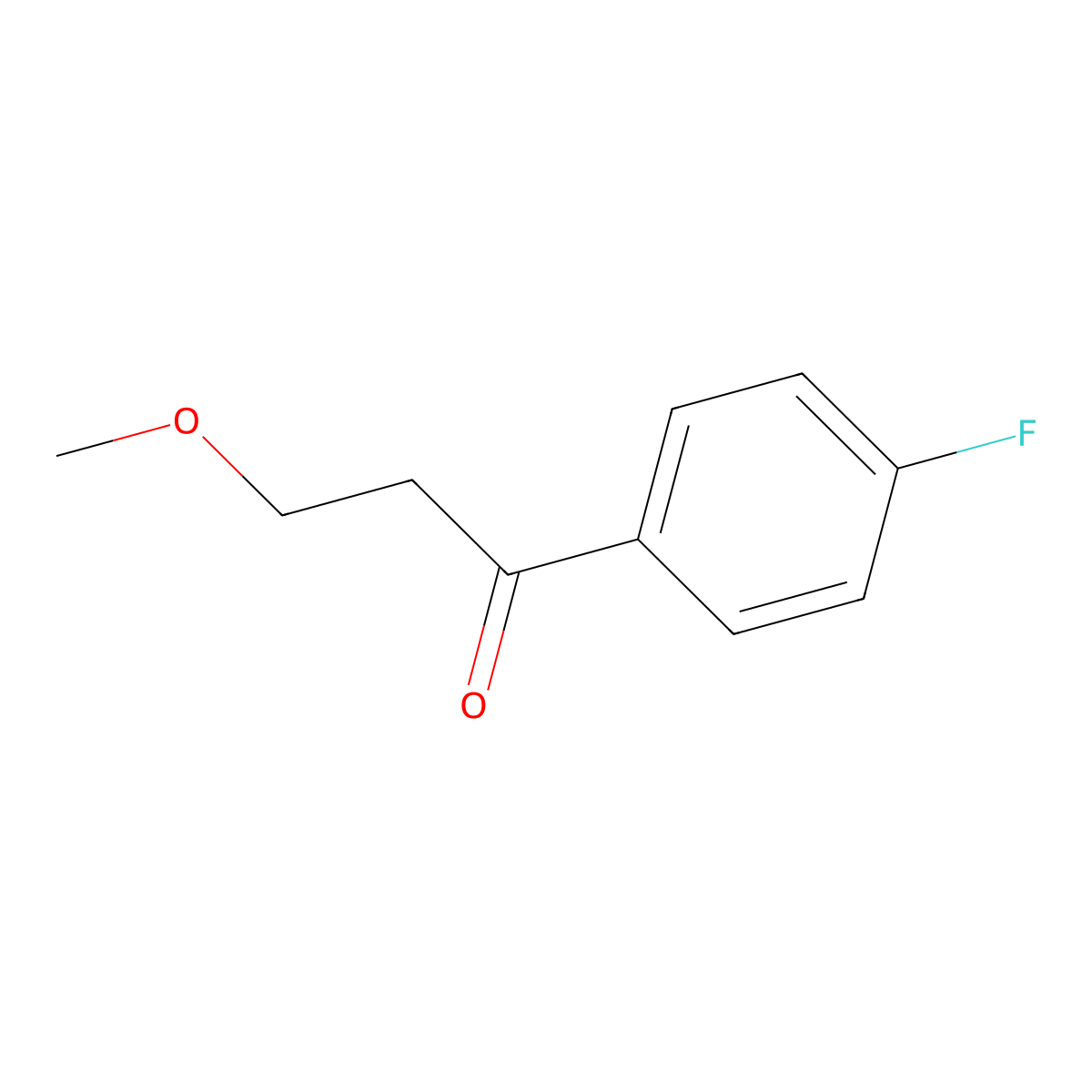 1-(4-Fluorophenyl)-3-methoxypropan-1-one molecular structure, CAS 1157687-47-2