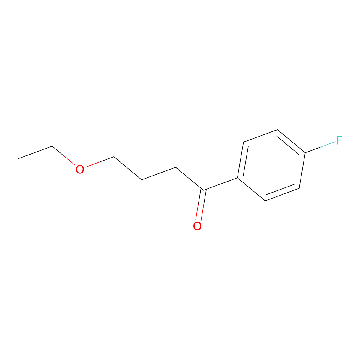 4-Ethoxy-1-(4-fluorophenyl)butan-1-one molecular structure, CAS 1157687-85-8