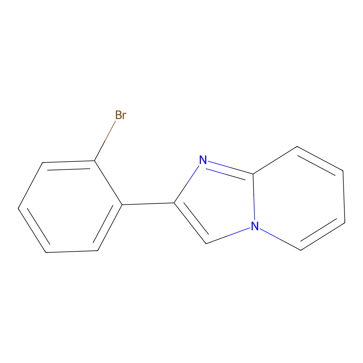 2-(2-Bromophenyl)imidazo[1,2-a]pyridine molecular structure, CAS 115769-03-4