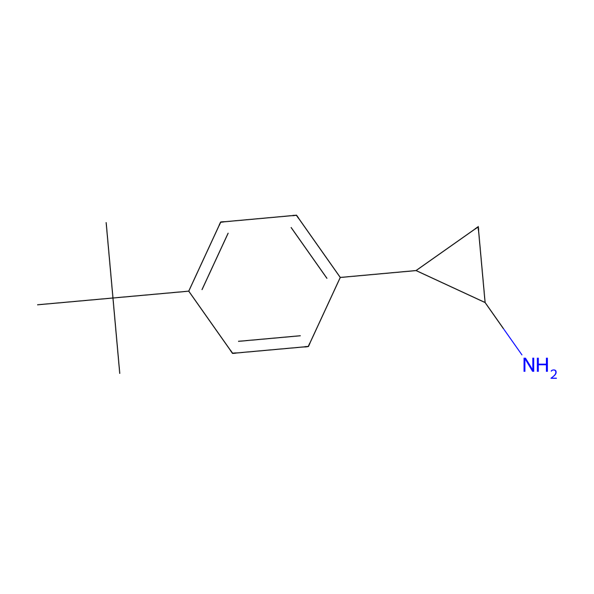 2-(4-Tert-butylphenyl)cyclopropan-1-amine molecular structure, CAS 1157693-23-6