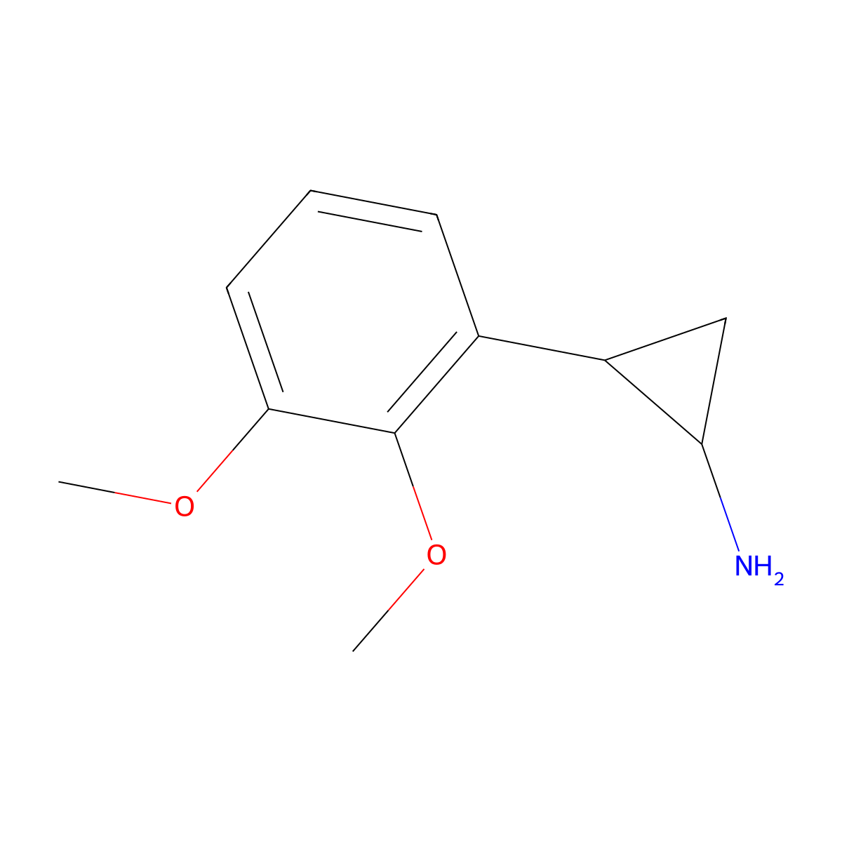 2-(2,3-Dimethoxyphenyl)cyclopropan-1-amine molecular structure, CAS 1157693-95-2