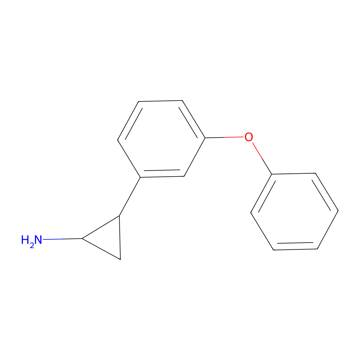 2-(3-Phenoxyphenyl)cyclopropan-1-amine molecular structure, CAS 1157694-04-6