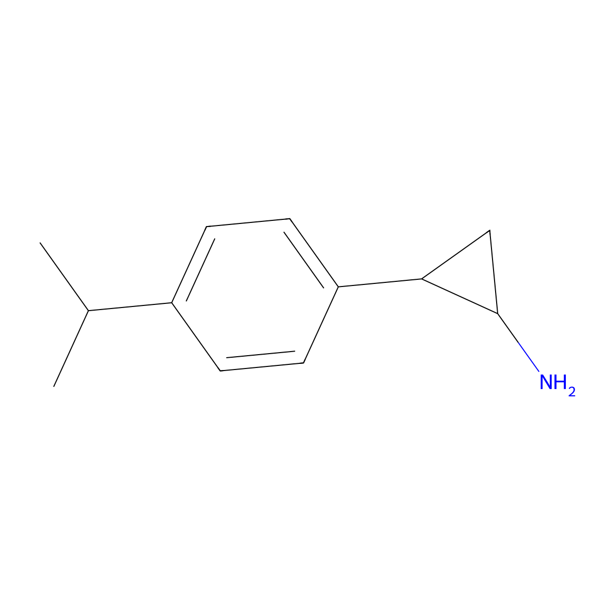 2-[4-(Propan-2-yl)phenyl]cyclopropan-1-amine molecular structure, CAS 1157694-11-5