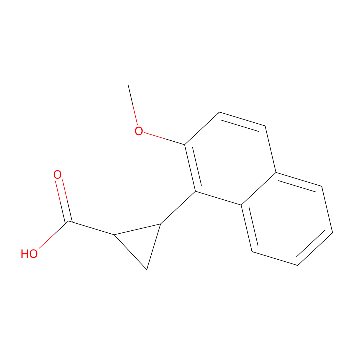 2-(2-Methoxynaphthalen-1-yl)cyclopropane-1-carboxylic acid molecular structure, CAS 1157697-85-2