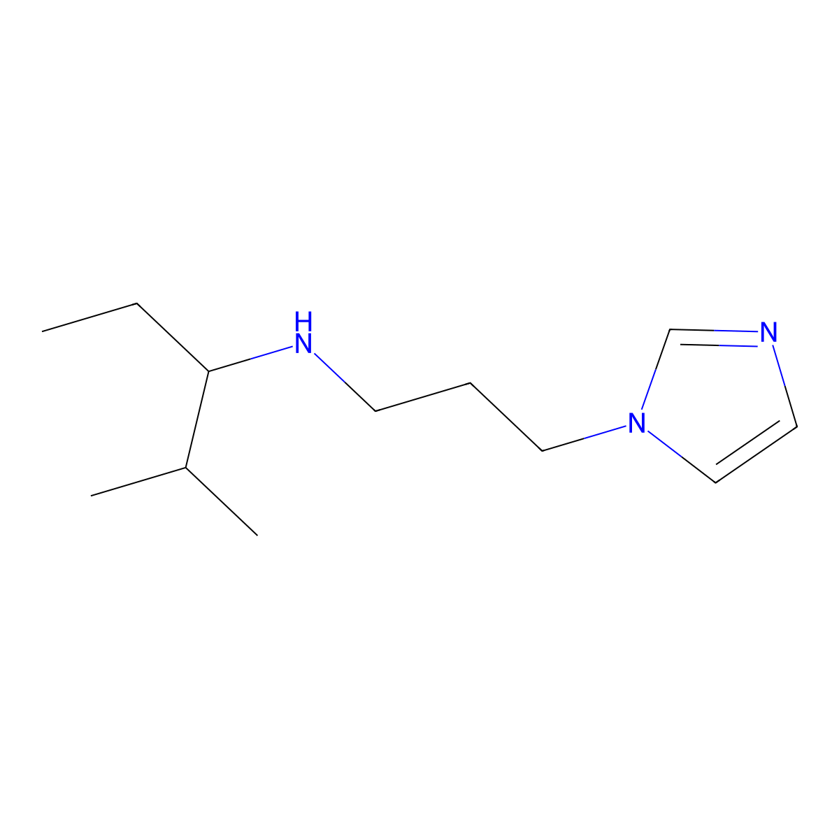 [3-(1H-Imidazol-1-yl)propyl](2-methylpentan-3-yl)amine molecular structure, CAS 1157716-10-3