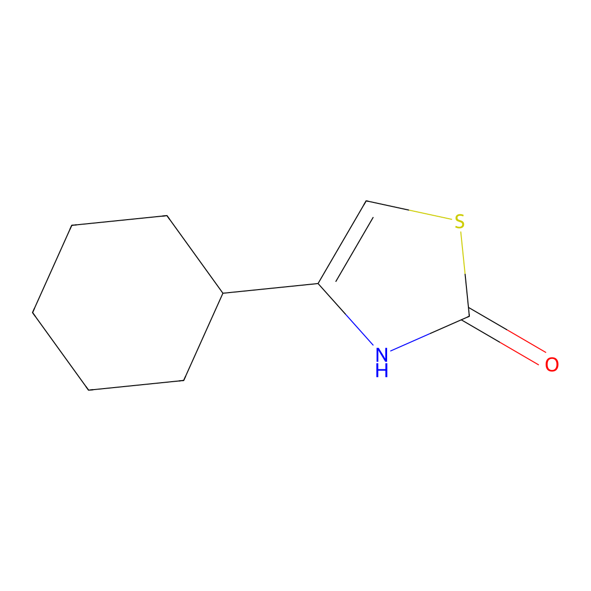 2-Hydroxy-4-(cyclohexyl)thiazole molecular structure, CAS 1157721-60-2